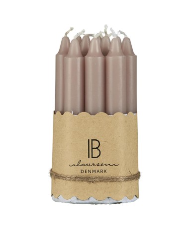 10 bougies rose H10cm