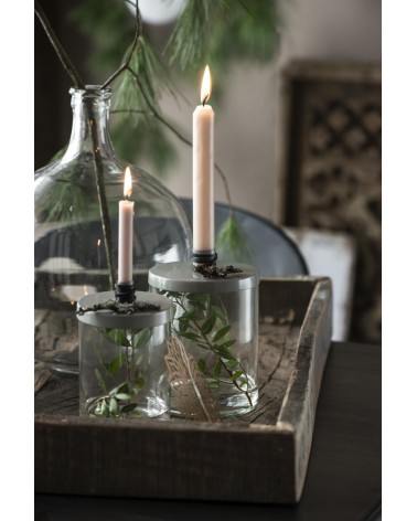 10 bougies rose H10cm