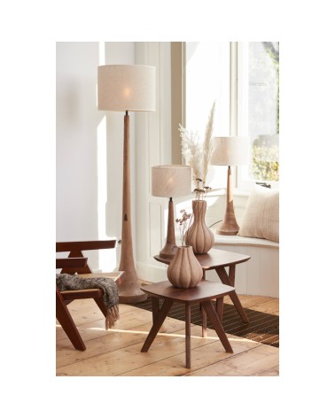 Lampadaire Ø25x135 cm JOVANY bois brun mat