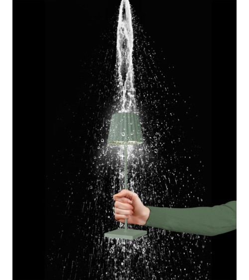 Lampe de table led TROLL intérieur et extérieur VERT OLIVE