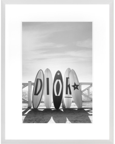 CADRE ET AFFICHE DIOR SURFBOARDS P034