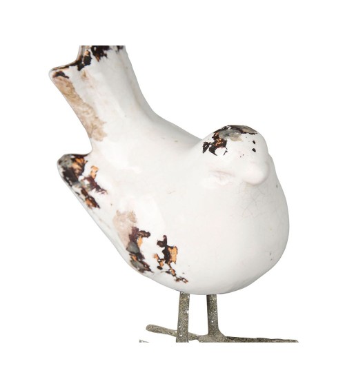 Oiseau aspect vieilli H14cm