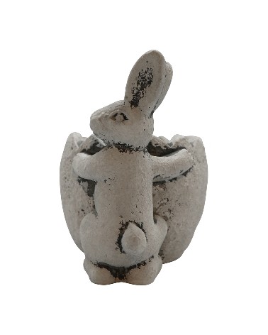 Pot lapin /oeuf en ciment