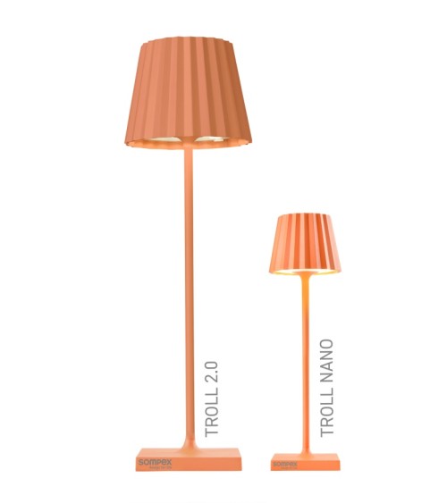Lampe de table led TROLL intérieur et extérieur ORANGE