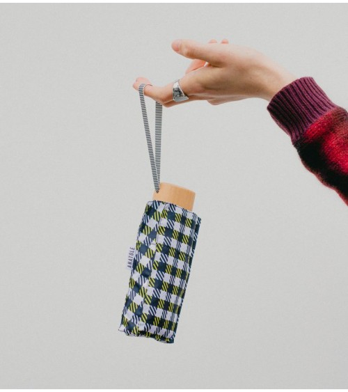 Copie de Mini parapluie VICHY NOIR&ANIS   micro & solide