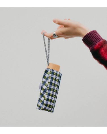 Mini parapluie VICHY NOIR&ANIS   micro & solide