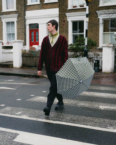 Mini parapluie VICHY NOIR&ANIS   micro & solide