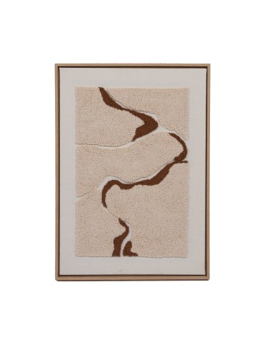 cadre toile tissu bouclette 50x70