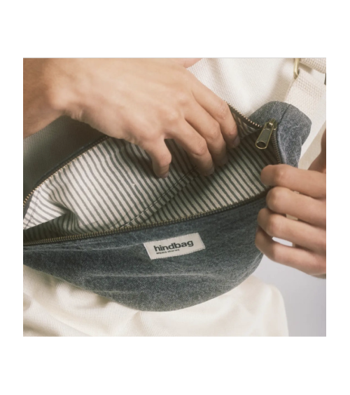 Sac banane OLIVIA Denim gris