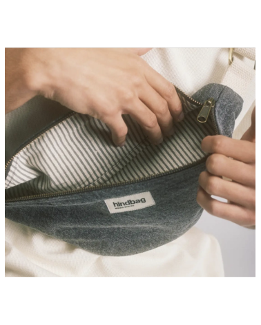 Sac banane OLIVIA Denim gris