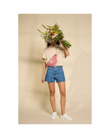 Sac banane OLIVIA vichy rose