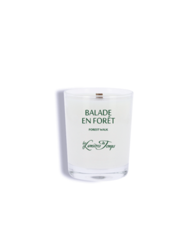 BOUGIE VEGETALE FRANCAISE méche bois180gr Balade en foret
