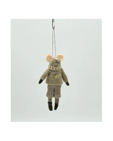 Feutrine MR Souris pull gris