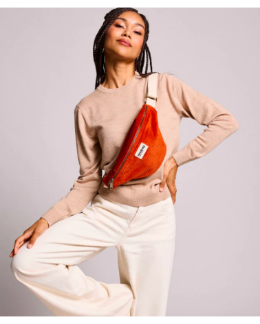 Sac banane OLIVIA velours brique