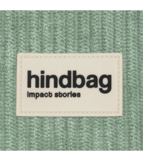 Porte clé COME Velours Vert d'eau