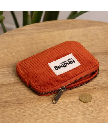 Porte Monnaie LILI Velours Brique