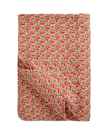 Quilt beige pink flower