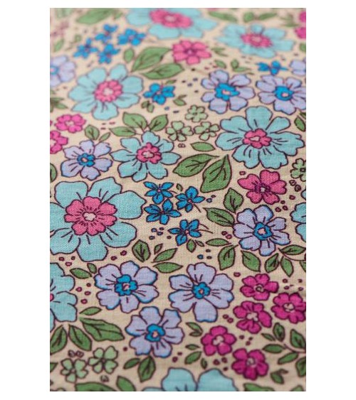 housse de cousin cream, turqouise, blue, fushia