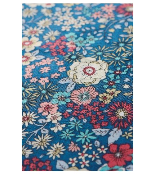 housse de coussin blue, white red