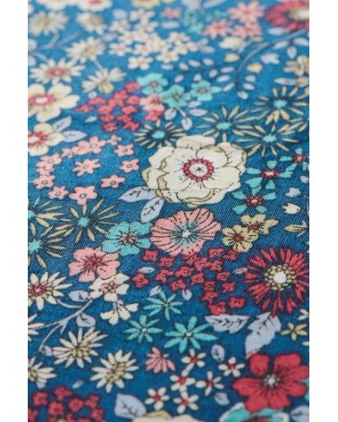 housse de coussin blue, white red