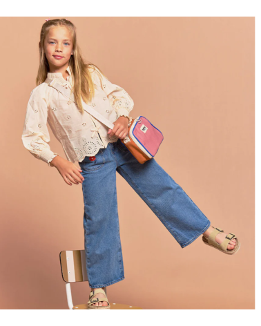 Lunchbag enfant Elsa Tricolore Rose blush