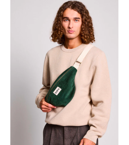 Sac banane OLIVIA velours sapin