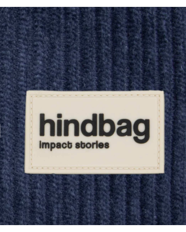 Sac banane OLIVIA velours Marine