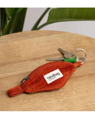 Porte clé COME Velours brique