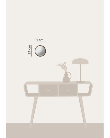 Petit mirior antique covexe bords feston