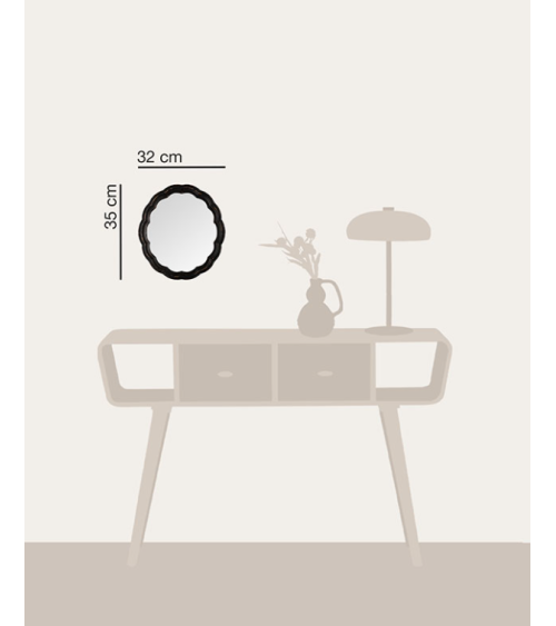 Miroir patine antique Danaé