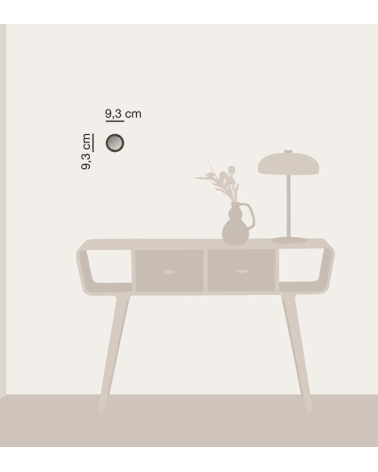 Petit miroir sorcière convexe D9.5cm