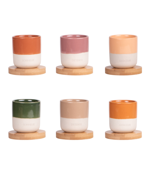 Coffret 6 gobelets mug