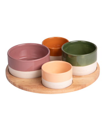 Plateau apéro tournant 4 couleurs