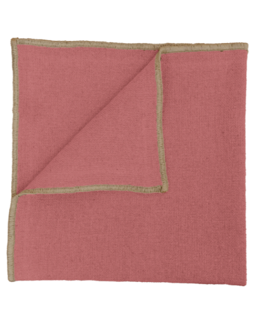 lot de 4 Serviettes de table corte 40x40cm Bois de Rose