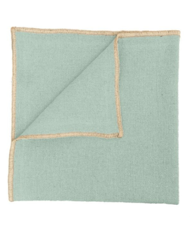 lot de 4 serviettes de table corte 40x40cm Celadon