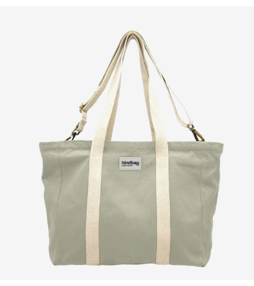 Sac Week-end cabas JEAN vert argile L60xh38xP16cm