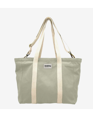 Sac Week-end cabas JEAN vert argile L60xh38xP16cm