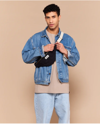 Sac banane OLIVIA matelassé noir