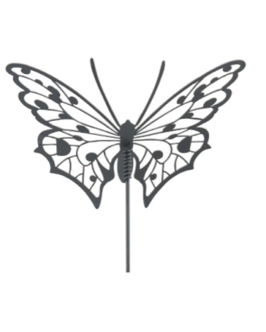 Pique papillon 10.5x8x44cm