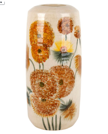 vase Fleurice ocre D19xH40cm