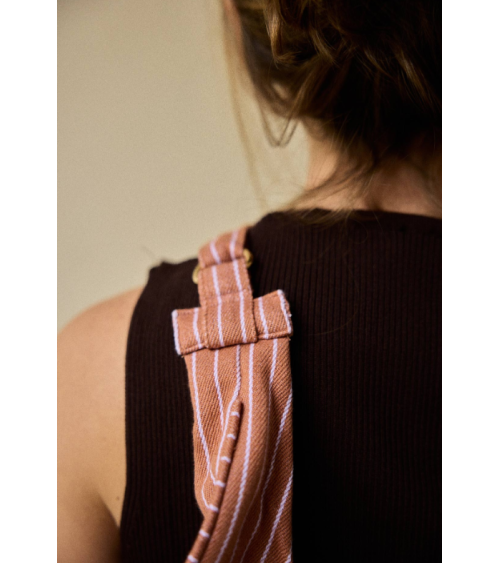 Sac New B rayures lila