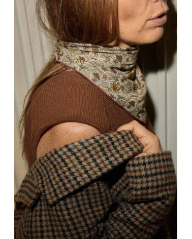 Petit foulard bijou jade 60x60cm