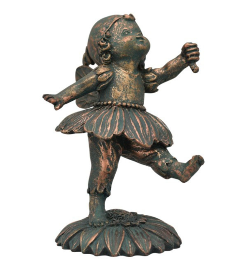 Grenouille + fille polyrésine