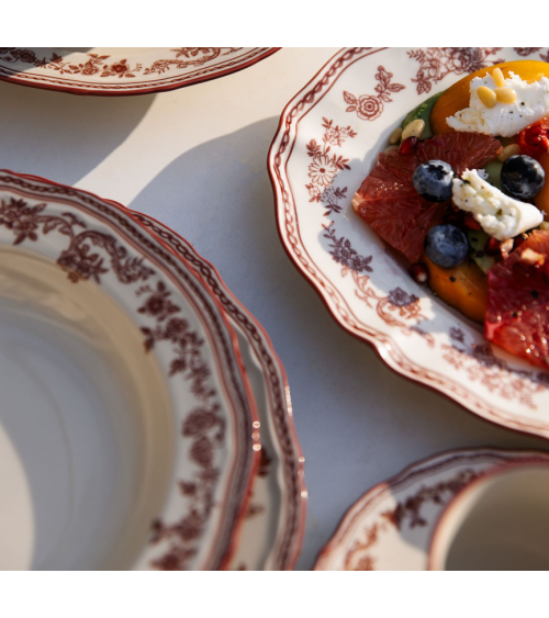 Assiette plate rouge cyril 27cm