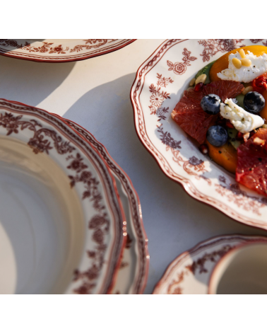 Assiette plate rouge cyril 27cm