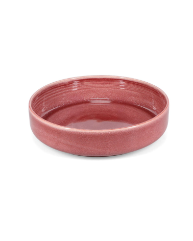 Plat à sevir rose 28xH7cm