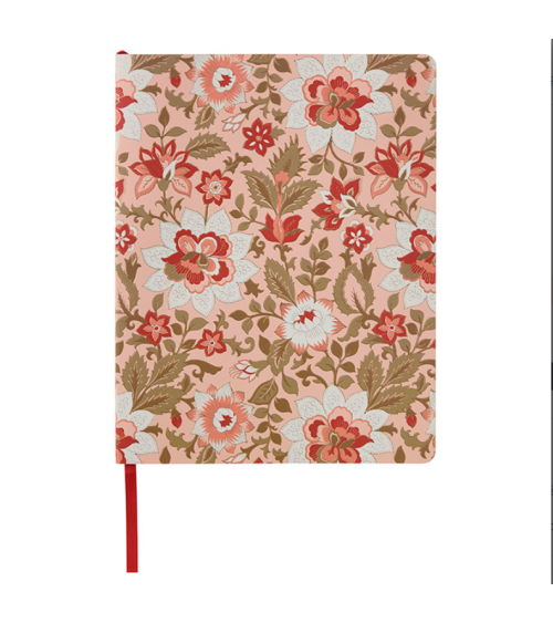 Carnet A5 rose bungalow lignes 224 pages