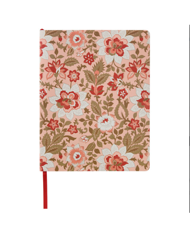 Carnet A5 rose bungalow lignes 224 pages