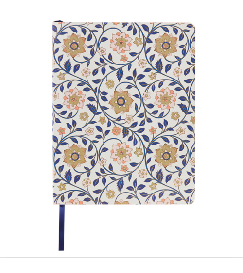 Carnet A5 bleu bungalow 224 pages blanches