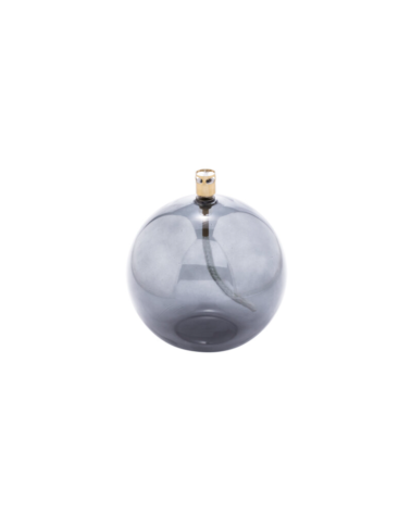 lampe à huile ronde bleu L